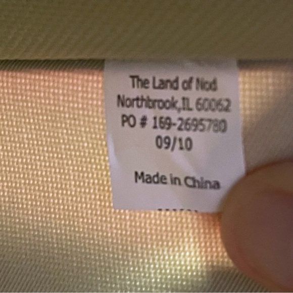 Land of Nod Canvas Storage shelves for closet rod, green - Picture 2 of 2